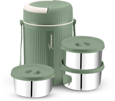Trueware Hot and Cold Lunch Box With 3 SS Container 3 Containers Lunch Box(900 ml, Thermoware)