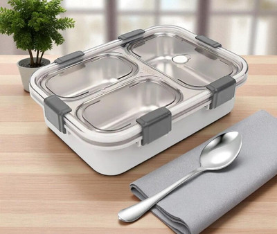 HPHCRAFTT Stainless_Steel_Lunch box_A62 3 Containers Lunch Box(1001 ml)