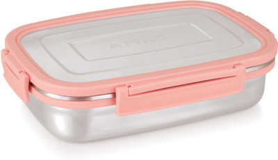 ATTRO Click Eat Big Sleek & Compact Airtight 2 Containers Lunch Box(1100 ml)