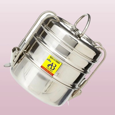 AEROBIX Lunch Box Stainless Steel_TIFFIN_83 3 Containers Lunch Box(1200 ml, Thermoware)