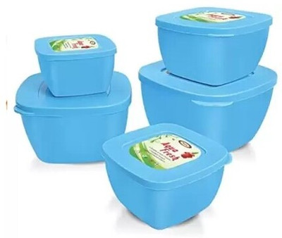 UNITYSALES Plastic Container 1000ml, 700ml, 500ml Plastic Storage Jars Containers Set 3 Containers Lunch Box(2000 ml)