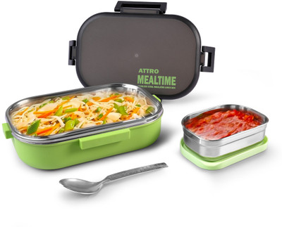 ATTRO Meal Time Airtight & Leakproof 2 Containers Lunch Box(800 ml, Thermoware)