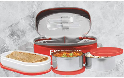 IDEAL PRIME SS2 LB_760 3 Containers Lunch Box(1000 ml, Thermoware)