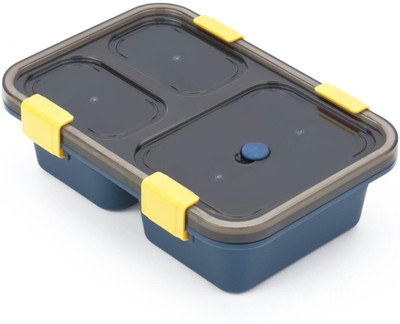 busaji enterprise New Tokyo Lunch Box Leak Proof 3 Compartment Lunch Boxes Tiffin Box 1 Containers Lunch Box(900 ml)