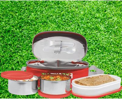 IDEAL PRIME SS2 LB_854 3 Containers Lunch Box(1000 ml, Thermoware)