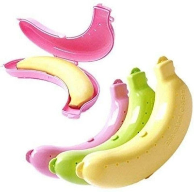 KSV Firefly Banana carry case/ Banana Protector/ Fruit Case/ Fruit containers/ Fruit Saver 3 Containers Lunch Box(200 ml)