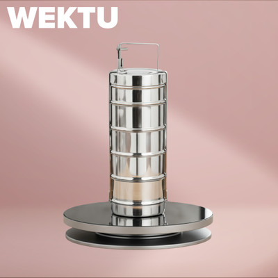 WEKTU Premium Stainless Steel Lunch Box/5Container/Tiffin/Food Grade/1PC/98 5 Containers Lunch Box(1500 ml)