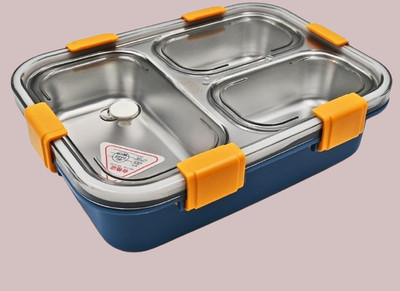 VSELL Compartment -3 Sealed Leak Proof Stainless Steel For Kid's & Adult_K1024 3 Containers Lunch Box(750 ml, Thermoware)
