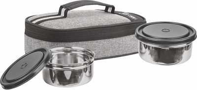 FOOD 8 Delish Lunch Box for Office with Insulated Soft Line Bag & 400ml 2 Containers Lunch Box(800 ml, Thermoware)