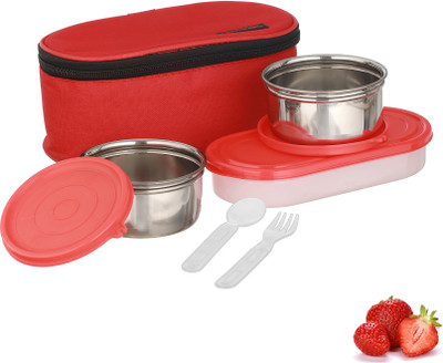 Trueware Elite 2+1 Stainless Steel 3 Containers Lunch Box(1100 ml)