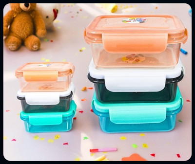 Bluenin Premium Stainless Steel Lunch Box For Office and school 6 Containers Lunch Box(1001 ml)