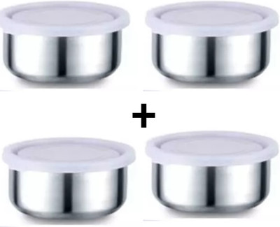 STAINLESS STEEL AIRTIGHT LEAK PROOF 4 CONTAINERS 330ML 4 Containers Lunch Box(330 ml)