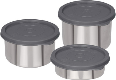 Osiya GREY Lunch Box Combo -1050ML 3 Containers Lunch Box(1050 ml, Thermoware)