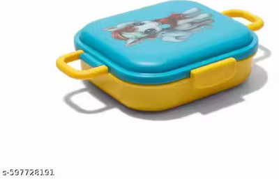 Snapvolt artoon Printed 3-Compartment Lunch Box with Spoon 1 Containers Lunch Box(500 ml)