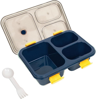 HM EVOTEK Airtight & Leak Proof 3 Containers Lunch Box cum Tiffin / Meal Box Set 3 Containers Lunch Box(500 ml)