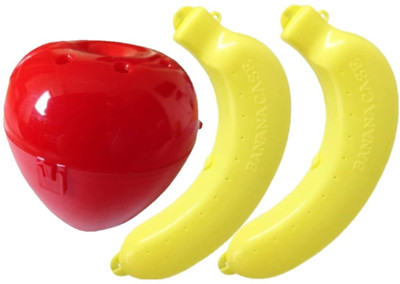 V Creation (PACK OF 3) 2 Banana And Use 3 Containers Lunch Box(2 L)