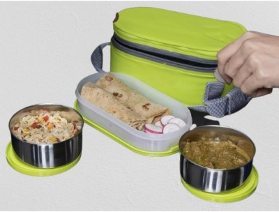 IDEAL PRIME SS2 LB_716 3 Containers Lunch Box(1000 ml, Thermoware)