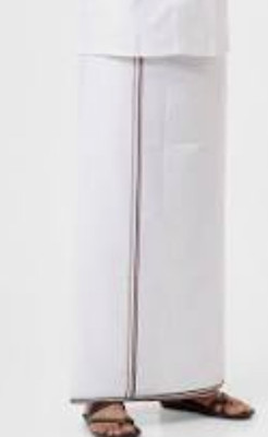 Style Sence Solid, Striped White Lungi