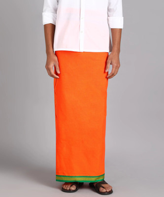 KESHAV Solid Orange Lungi
