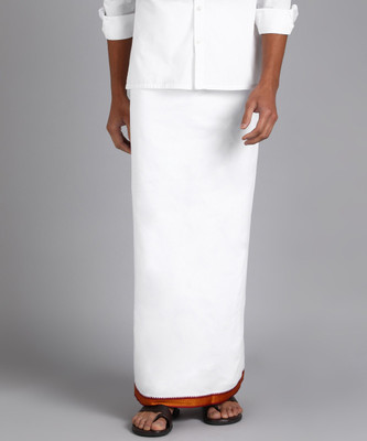 Sawariya handloom Solid White Lungi