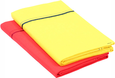 GREEN TEE Solid Red, Yellow Lungi