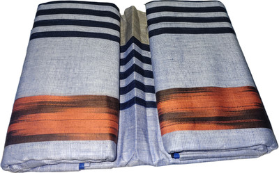 Attipatti Striped, Self Design Blue, Multicolor Lungi