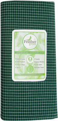 Feather Green Checkered Green Lungi