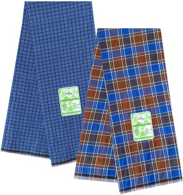 Feather Green Checkered Multicolor Lungi