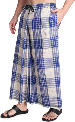 GOWRI TEX Checkered Multicolor Lungi