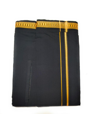 JUPALAW TRENDY & TRADITIONAL COTTON velcro dhoti Solid Men Dhoti