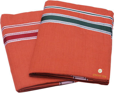 GREEN TEE Solid Multicolor Lungi