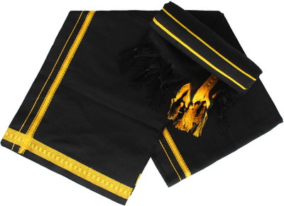 sudharsana Solid Black Lungi