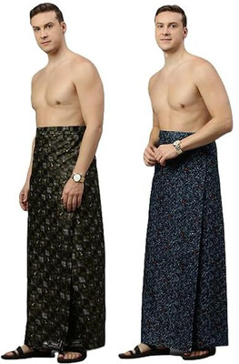 AMBIKASTORES Printed Multicolor Lungi
