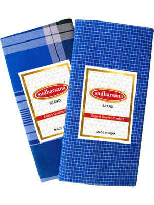 sudharsana Checkered Multicolor Lungi