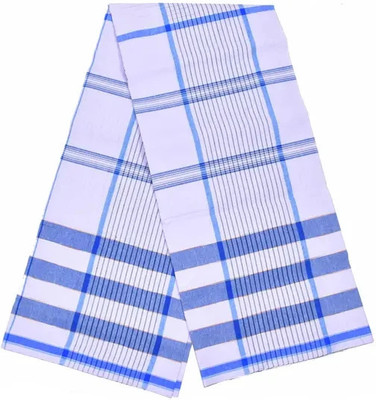 Shri Hari Fabs Checkered Blue Lungi