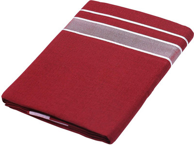 Feather Green Solid Red Lungi