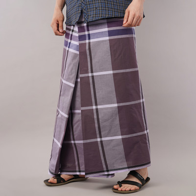 YANAI Checkered Multicolor Lungi