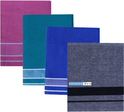 GOWRI TEX Solid Multicolor Lungi