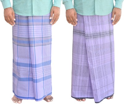 TUNI MANI Striped White Lungi