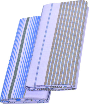 TUNI MANI Striped White Lungi