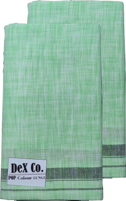 DeX Co. Self Design Light Green Lungi