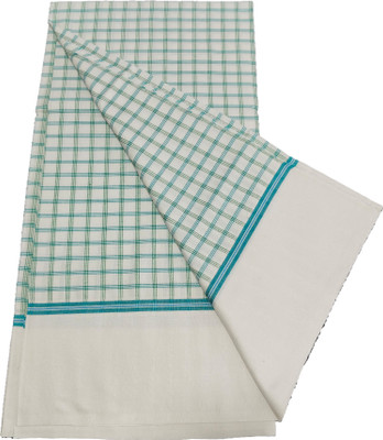 Handloom Checkered Green Lungi