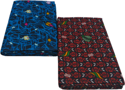 MPS Printed Blue, Maroon Lungi