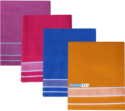 GOWRI TEX Solid Multicolor Lungi