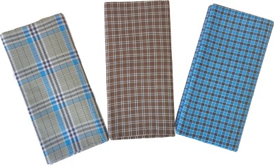 KITEX Striped Grey, Light Blue, Brown Lungi