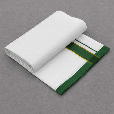 Shree shyam Handloom Solid Green Lungi