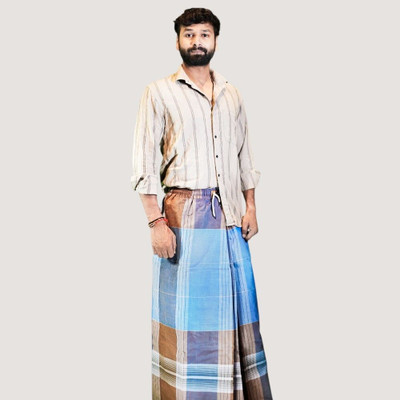 Pasandida Bunkar Product Self Design, Striped Multicolor Lungi
