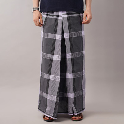 YANAI Checkered Multicolor Lungi