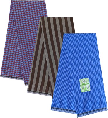 Feather Green Checkered Multicolor Lungi