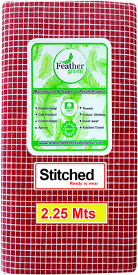 Feather Green Checkered Red, White Lungi